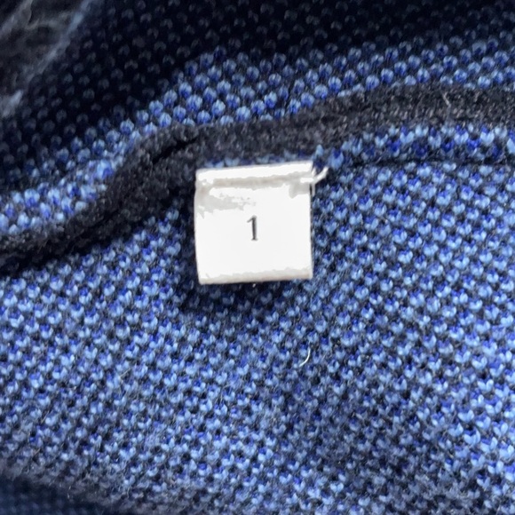 Sandro Paris Lightning Beaded Cardigan Black Blue CashmereBlend OpenFrontsweater - Picture 9 of 16